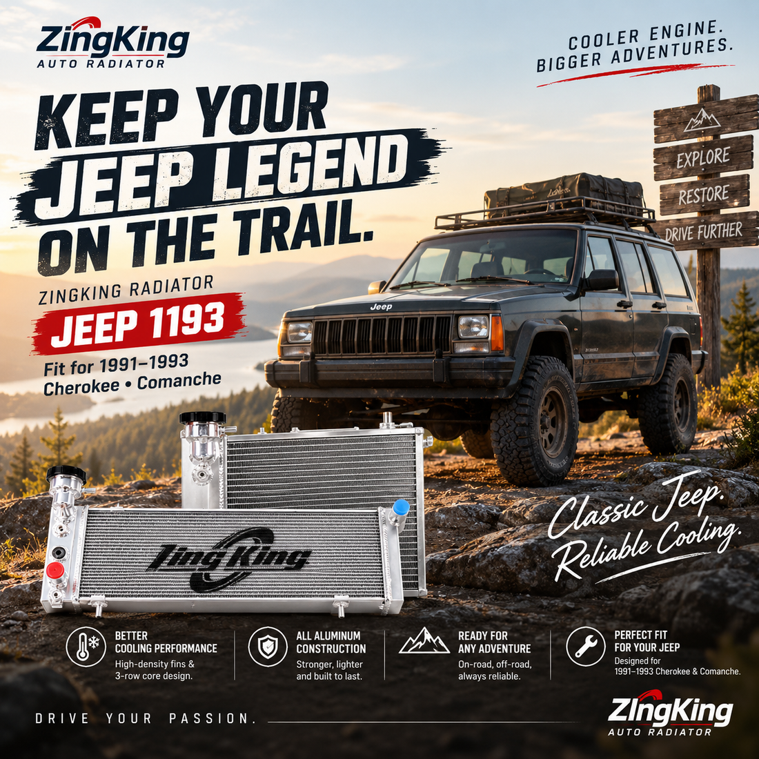 Jeep XJ Cooling Guide: 5 Signs Your Cherokee or Comanche Radiator Needs Replacing