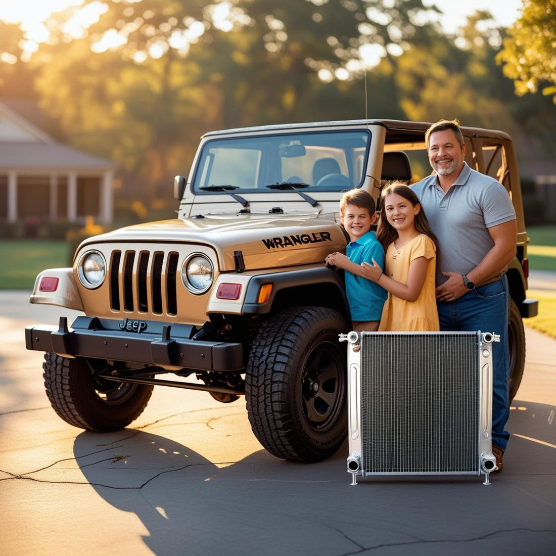 Keep Dad Cool This Father's Day: The Perfect Car Radiator Gift for Jeep, Chevy & Ford Fans!