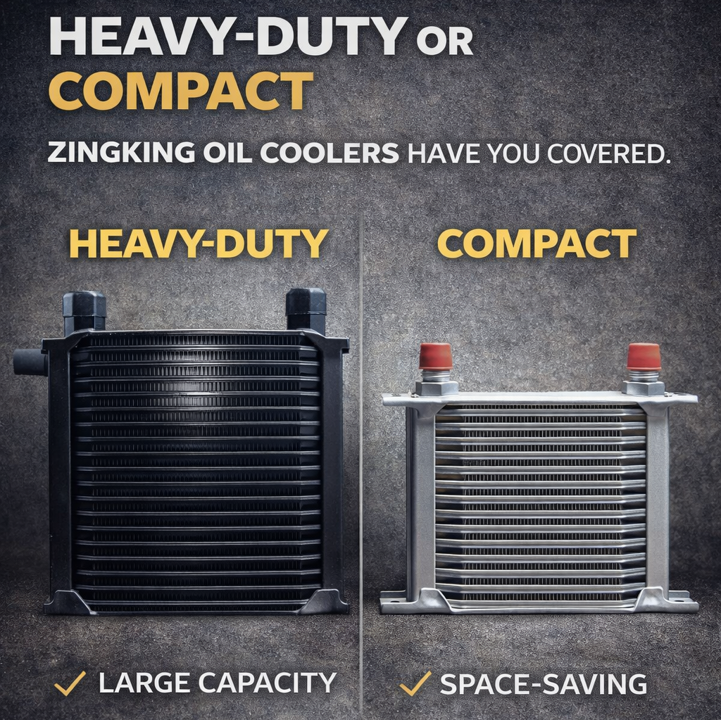Introducing the ZingKing Black Performance Oil Cooler: Engineered for Strength, Styled for Performance&nbsp;