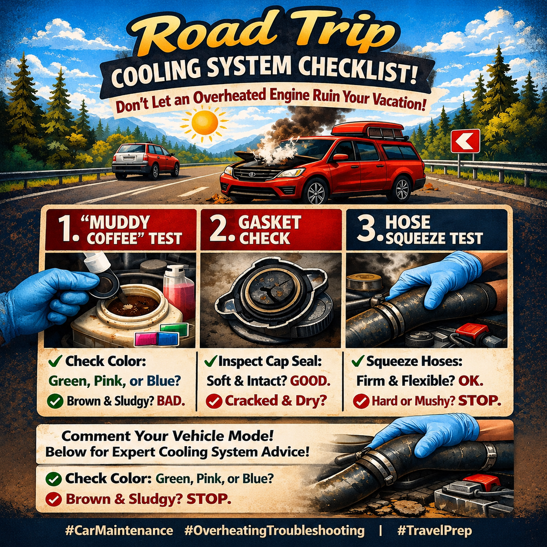 Road Trip Season Is Here! Your 3-Minute Cooling System Check Before You Hit the Highway
