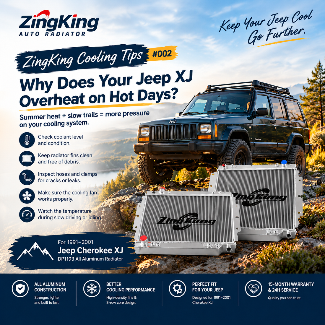 Why Does Your Jeep XJ Run Hot on the Trail?